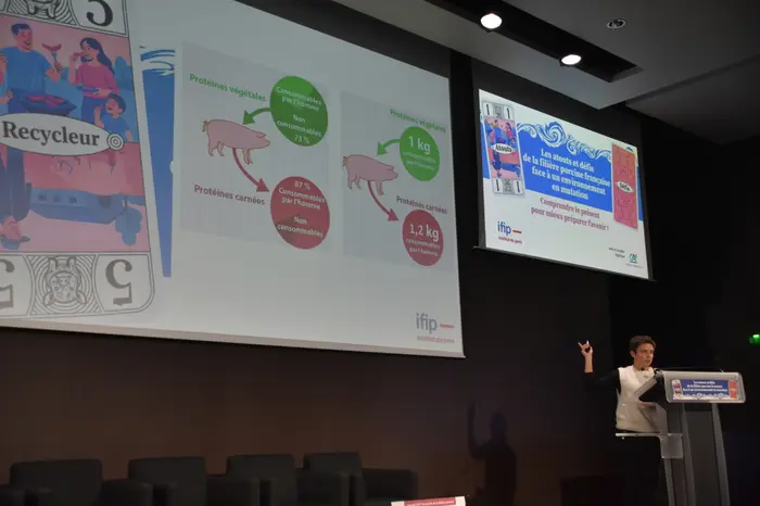 Anne Hémonic, directrice du pôle techniques d’élevage à la première journée de l’Économie