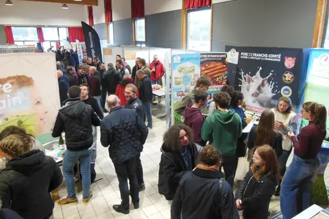 Une trentaine d’exposants étaient présents à la journée régionale porcine organisée par Interporc Franche-Comté