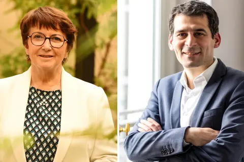 Christiane Lambert, présidente de la Fict et Fabien Castanier, délégué général de la Fict