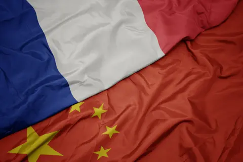 Drapeaux France Chine