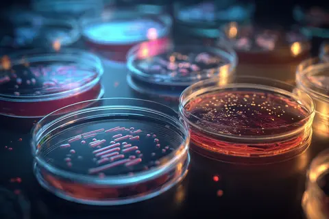 Boîtes de pétri en laboratoire