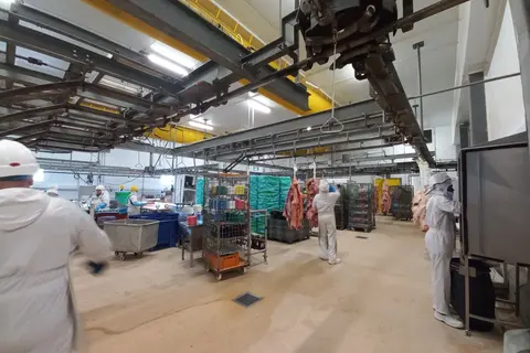 L'intérieur de l'abattoir de Paris Terroirs à Houdan (78)